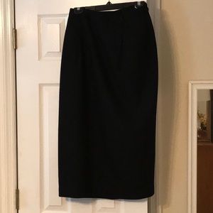 Long 100% wool midi skirt